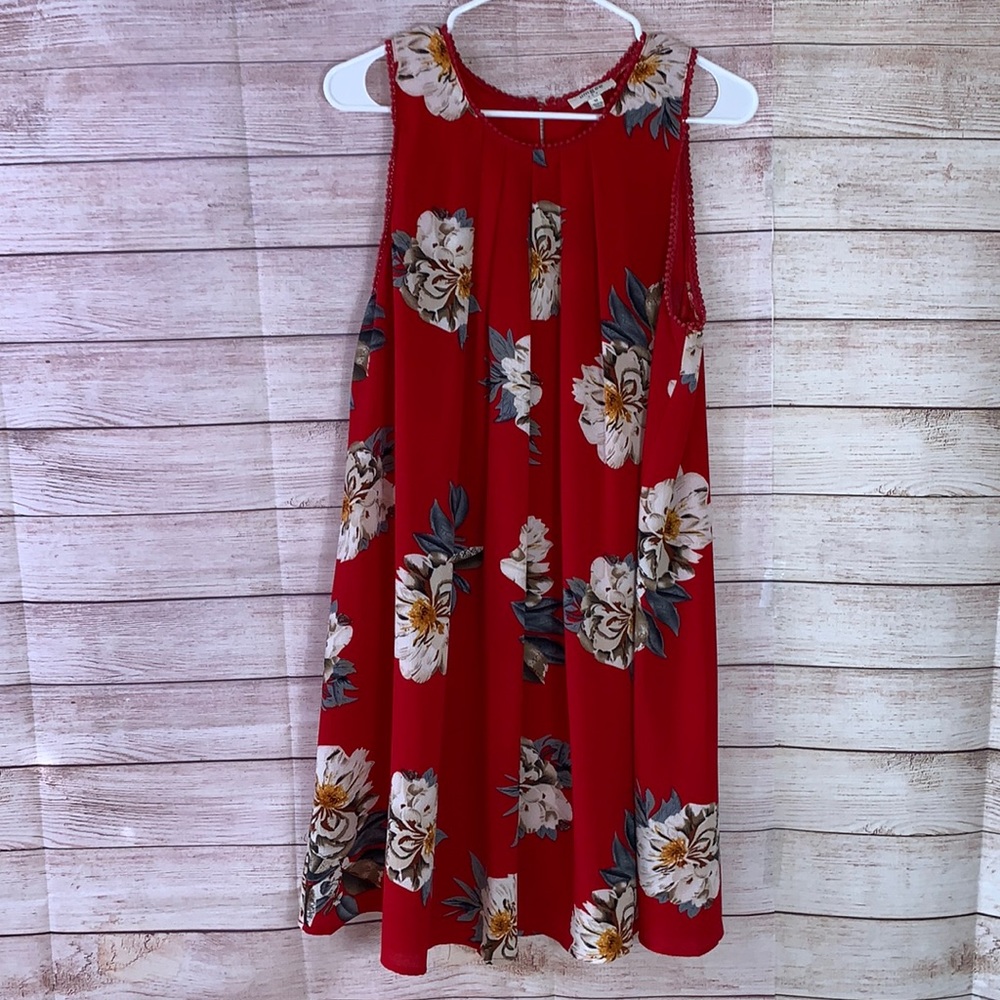 Umgee Beautiful‎ Floral Print Dress Medium